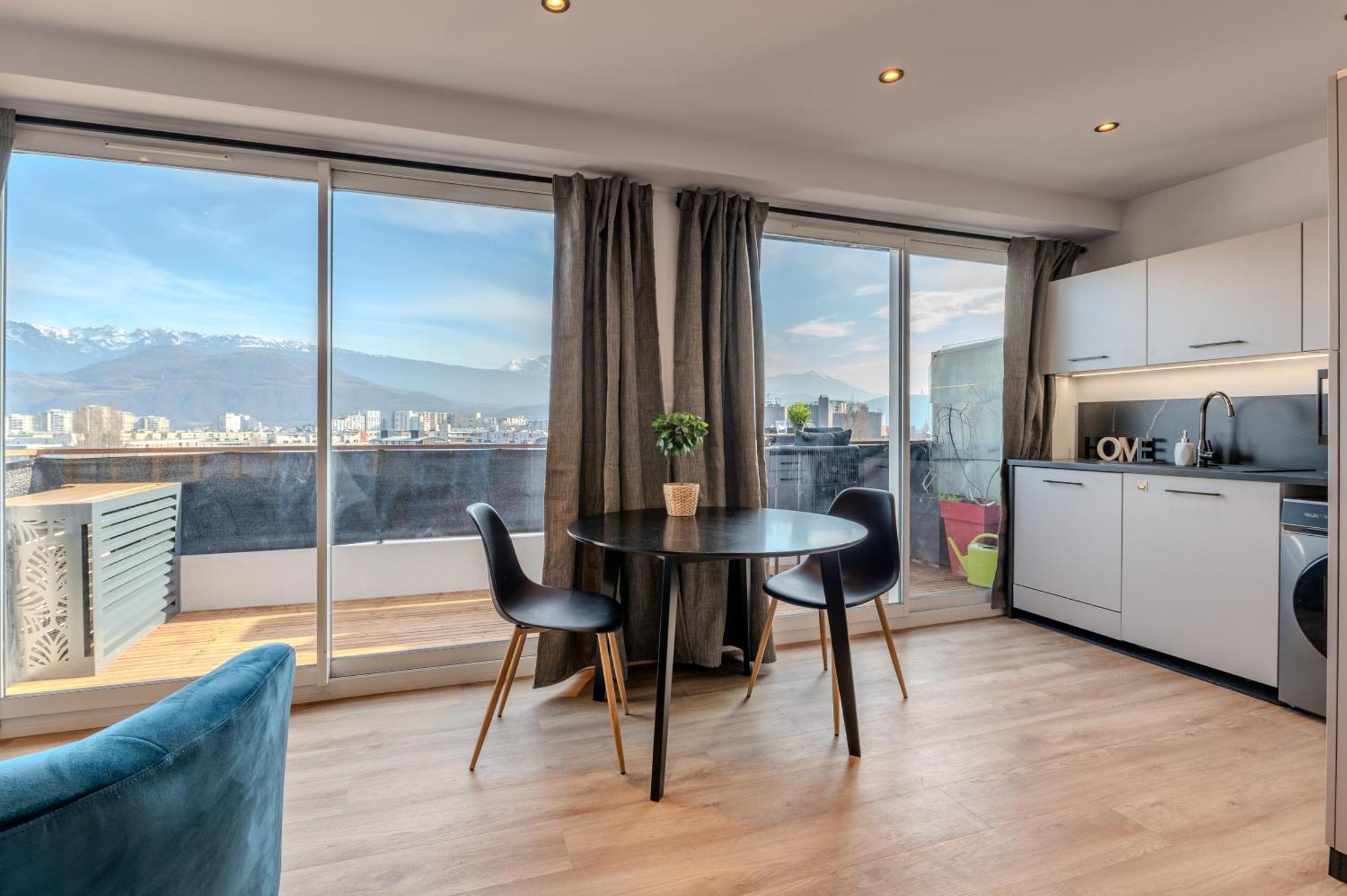 Studio Vue Montagne Grenoble Bagian luar foto