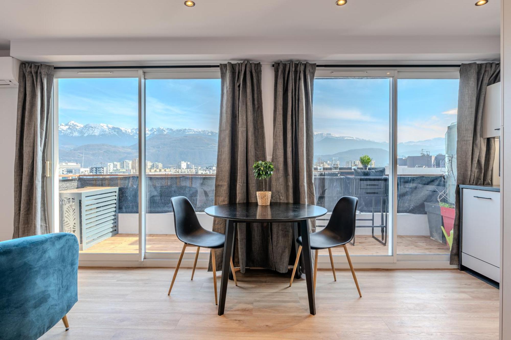 Studio Vue Montagne Grenoble Bagian luar foto